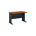Bush Business Furniture Office Advantage Desk 48"W, Natural Cherry/Slate, Standard Delivery