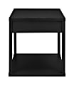 Ameriwood™ Home End Table With Drawer, Square, Black