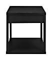 Ameriwood™ Home End Table With Drawer, Square, Black 1 thumbnail image