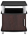 Ameriwood™ Home Contemporary Carson End Table, With Storage, Cherry/Black