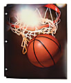 Office Depot® Brand Fashion 2-Pocket Poly Folder, 8 1/2" x 11", Basketball 1 thumbnail image