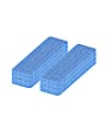 Gritt Commercial Premium Microfiber Hook & Loop Wet Mop Pads, 18", Blue, Pack Of 12 Pads