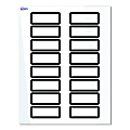 Avery® Print-To-The-Edge Labels With Sure Feed® Technology, S00-D29-PRWGP10, Rectangle, 1" x 2-5/8", Glossy White, Preprinted Double Black Border Design, Pack Of 160 1 thumbnail image