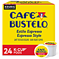 Cafe Bustelo® Single-Serve Coffee K-Cup®, Espresso Roast, Carton Of 24