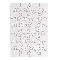 Hygloss Compoz-A-Puzzles, 5-1/2" x 8", White, 28 Pieces Per Puzzle, Pack Of 24 Puzzles