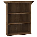 Bush Furniture Mission Creek 3 Shelf Bookcase, Rustic Brown, Standard Delivery