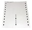 The Mighty Badge™ Insert Sheet Refill Package, 1" x 3", For Inkjet/Laser Printers, White, 20 Inserts Per Sheet, Pack Of 5 Sheets