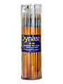 Dynasty Interlocked Paint Brushes, Round Bristle, Synthetic, Assorted Sizes, Brown, Pack Of 72