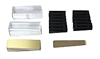 The Mighty Badge™ Reusable Name Badges, For Laser/Inkjet Printers, 1" x 3", Gold, Pack Of 100 1 thumbnail image