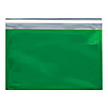 Office Depot® Brand Metallic Glamour Mailers, 12-3/4" x 9-1/2", Green, Case Of 250 Mailers