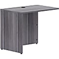 Lorell® Essentials 35"W Desk Return Shell, Weathered Charcoal 1 thumbnail image