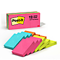 Post-it Notes, 1 3/8 in. x 1 7/8 in., 12 Pads, 100 Sheets/Pad, Clean Removal, Poptimistic Collection