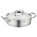 Korkmaz Proline Professional Series Stainless Steel Sauté Pan With Lid, 3.1L, Silver 1 thumbnail image