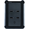 GE® 4-Port 4-Outlet USB Surge Protector Tap, Black