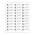 Custom 2-Color Laser Sheet Labels And Stickers, 1" x 2-5/8" Rectangle, 30 Labels Per Sheet, Box Of 100 Sheets