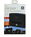 GE 3-Outlet Desktop Surge Protector With Rapid USB Charging, 6' Cord, 11925 1 thumbnail image
