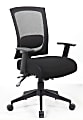 Boss Office Products Multifunction Mesh Mid-Back Task Chair, Mesh/Fabric, Black