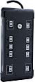 GE UltraPro 12 Outlet Surge Protector with 2 USB Tether, 8 ft Long Cord, 4320 Joules, Outlet Safety Covers, Black, 11824 1 thumbnail image