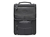 MacCase Premium Leather Briefcase - Notebook carrying case - 13" - 16" - black - with Backpack Straps