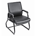 Boss Office Products CaressoftPlus™ Guest Chair with Antimicrobial Protection, Black
