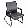 Boss Office Products CaressoftPlus™ Guest Chair with Antimicrobial Protection, Black 1 thumbnail image