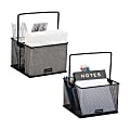 Mind Reader Utensil Accessory Caddy Countertop Utensil Organizer, 5"H x 7"W x 7"D, Black, Set of 2 1 thumbnail image