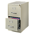 Lorell® Fortress 22"D Vertical 2-Drawer Letter-Size File Cabinet, Putty