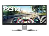 BenQ EX3501R - LED monitor - curved - 35" - 3440 x 1440 UWQHD @ 100 Hz - VA - 300 cd/m² - 2500:1 - 4 ms - HDMI, DisplayPort, USB-C - gray