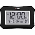 Lorell® 10.3" Digital LCD Wall Alarm Clock, Black 1 thumbnail image