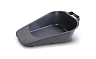 Medline Fracture Bedpans, Standard, 1"H x 9"W x 12"D, Graphite, Pack Of 24 1 thumbnail image