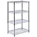 Sandusky Edsal Muscle Rack Adjustable Wire Shelving, 4 Tier, 32 H x 20"W x 12"D, Chrome 1 thumbnail image