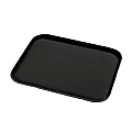 Carlisle Griptite 2 Rectangular Serving Tray, 14" x 18", Black