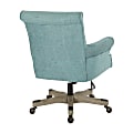 Office Star™ Megan Metal/Wood Office Chair, Turquoise