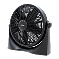 Lorell® 16" 3-Speed Tilt Box Fan, Black