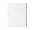 Tabbies Medical Chart Index Divider Sheets - Blank Tab(s) - 7 Hole Punched - White Divider - White Tab(s) - Punched - 400 / Box 1 thumbnail image