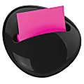 Post-it® Pop-up Notes Pebble Design Dispenser for 3 in x 3 in Notes - 3" x 3" - 100 Note Capacity - Black