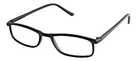 ICU Eyewear Dr. Dean Edell Calexico Reading Glasses, +1.25, Black