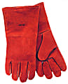 Premium Welding Gloves, Split Cowhide, Large, Pearl Gray