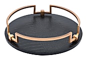 Zuo Modern Round Tray, Black