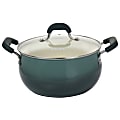 Oster Corbett 5.4 Qt Non-Stick Aluminum Dutch Oven, Blue Gray