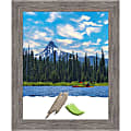 Amanti Art Picture Frame, 19" x 23", Matted For 16" x 20", Pinstripe Plank Gray Narrow 1 thumbnail image