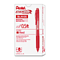 Pentel® EnerGel-X Retractable Gel Pens, Fine Point, 0.5 mm, Red Barrel, Red Ink, Pack Of 12 Pens 1 thumbnail image