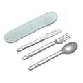 Bentgo Stainless Steel Utensil Set, Aqua 1 thumbnail image