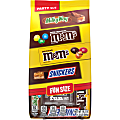 Mars M&M's, Snickers & Milky Way Fun Size Chocolate Candy Variety Pack, 19.2 Oz Bulk Bag