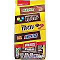 Mars M&M's, Snickers & Milky Way Fun Size Chocolate Candy Variety Pack, 19.2 Oz Bulk Bag 1 thumbnail image