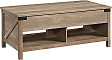 Sauder® Bridge Acre Coffee Table, 18-15/16"H x 46-1/4"W x 23-5/8"D, Lintel Oak