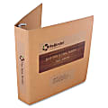 ReBinder™ Select Chipboard D-Ring Binder, 1 1/2" Rings, 100% Recycled, Brown Kraft 1 thumbnail image