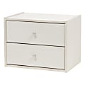 IRIS TACHI 13"H Modular Stacking Storage Box With Drawers, Off White 1 thumbnail image