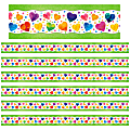 North Star Teacher Resources All Around The Board Trimmers, Watercolor Hearts, 43’ Per Pack, Set Of 6 Packs