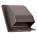 Lambro® 6-In. Plastic Wall Exhaust or Air Intake Vent with Hinged Screen and Removable Damper, Brown, 351 1 thumbnail image